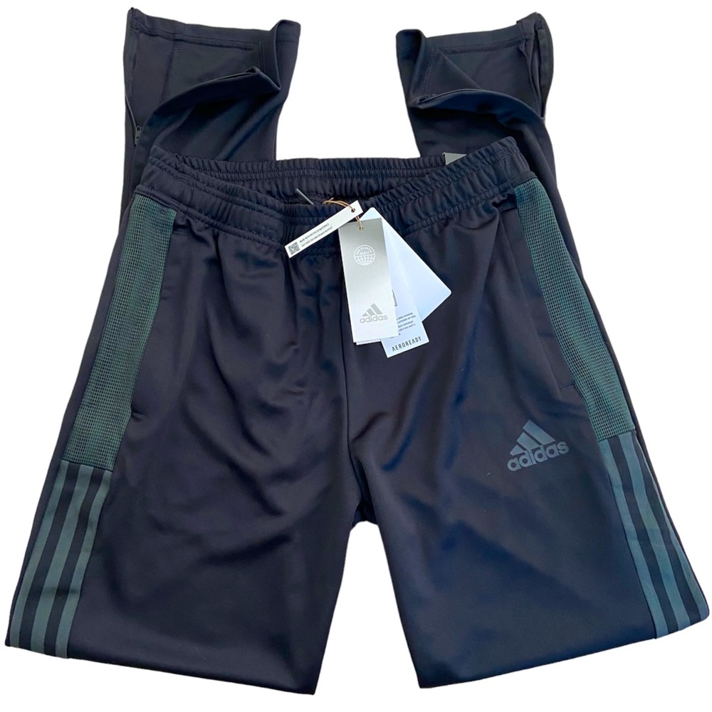 Adidas Tiro Aeroready Tapered Leg Track Football Soccer Zip to Calf Youth XL